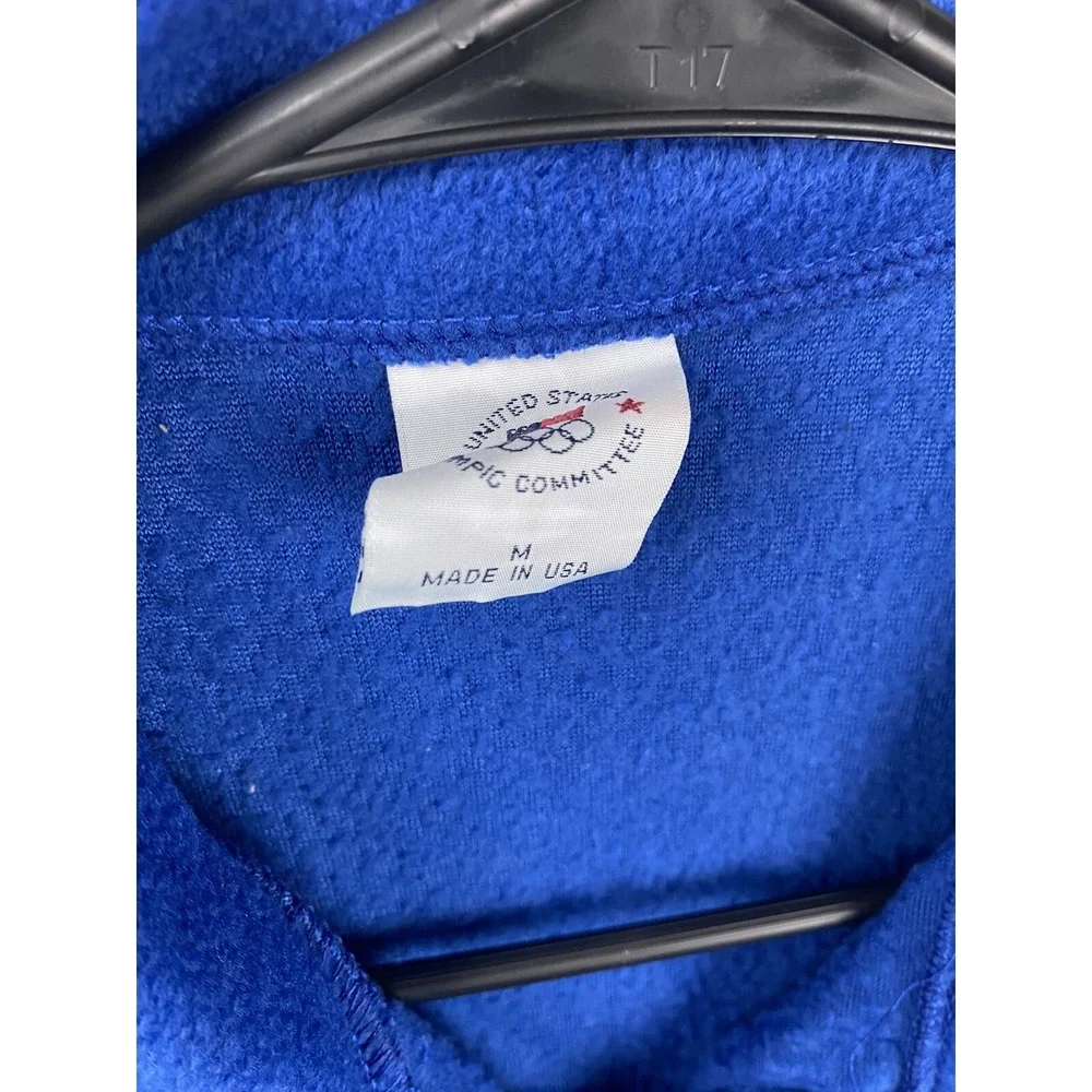 US Olympics Size Medium Blue Zip Up Vest
